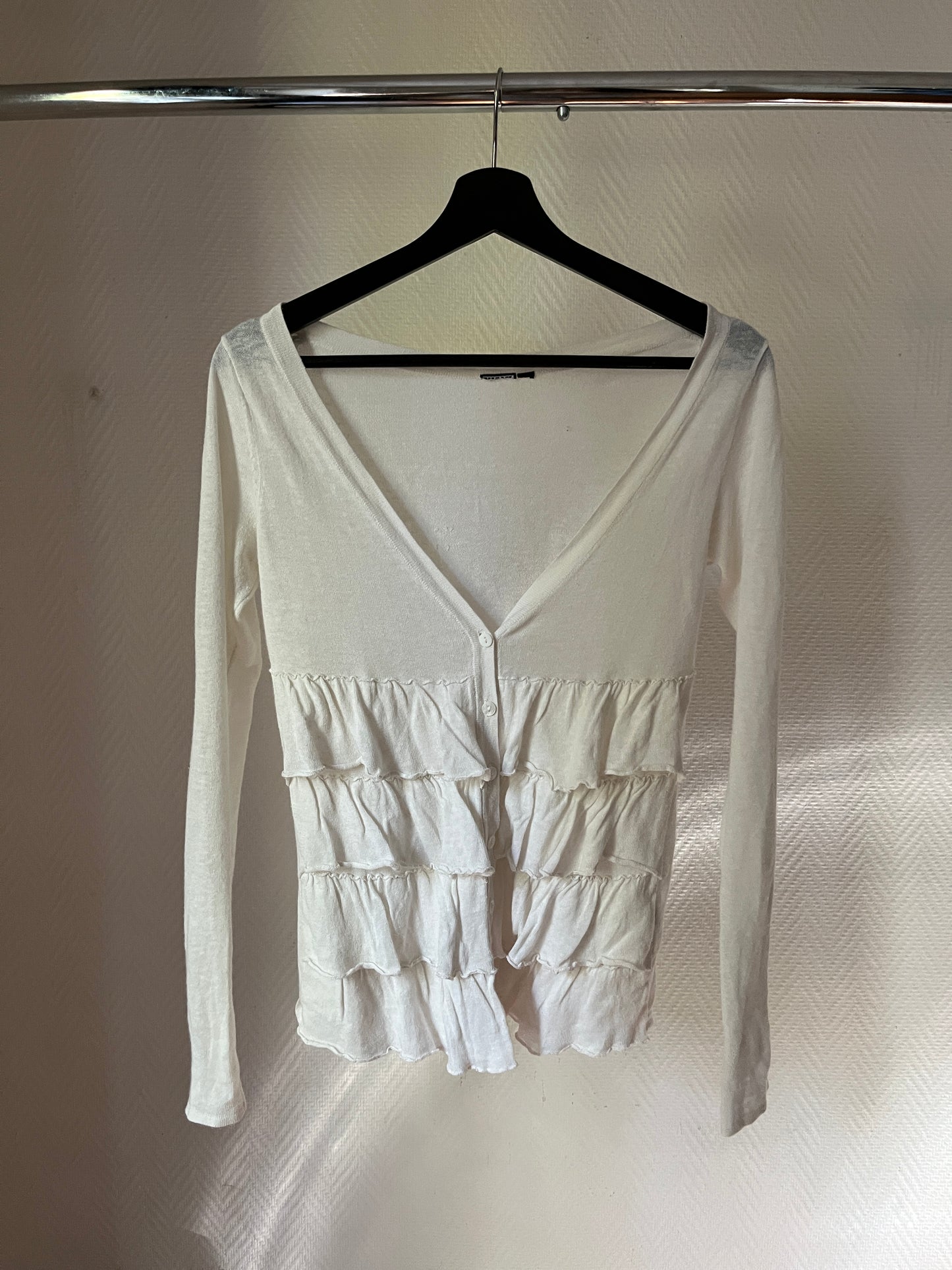 Vintage ruched cardigan
