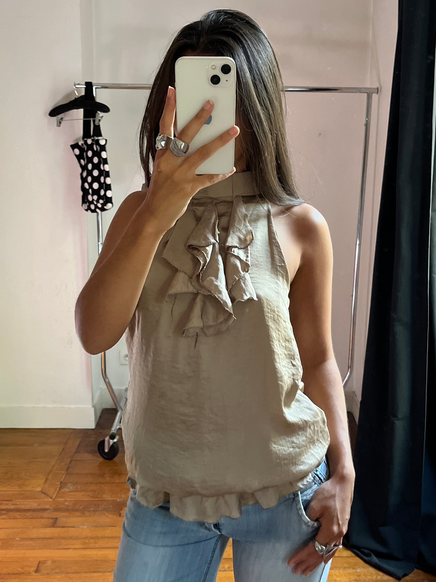 Vintage ruched top