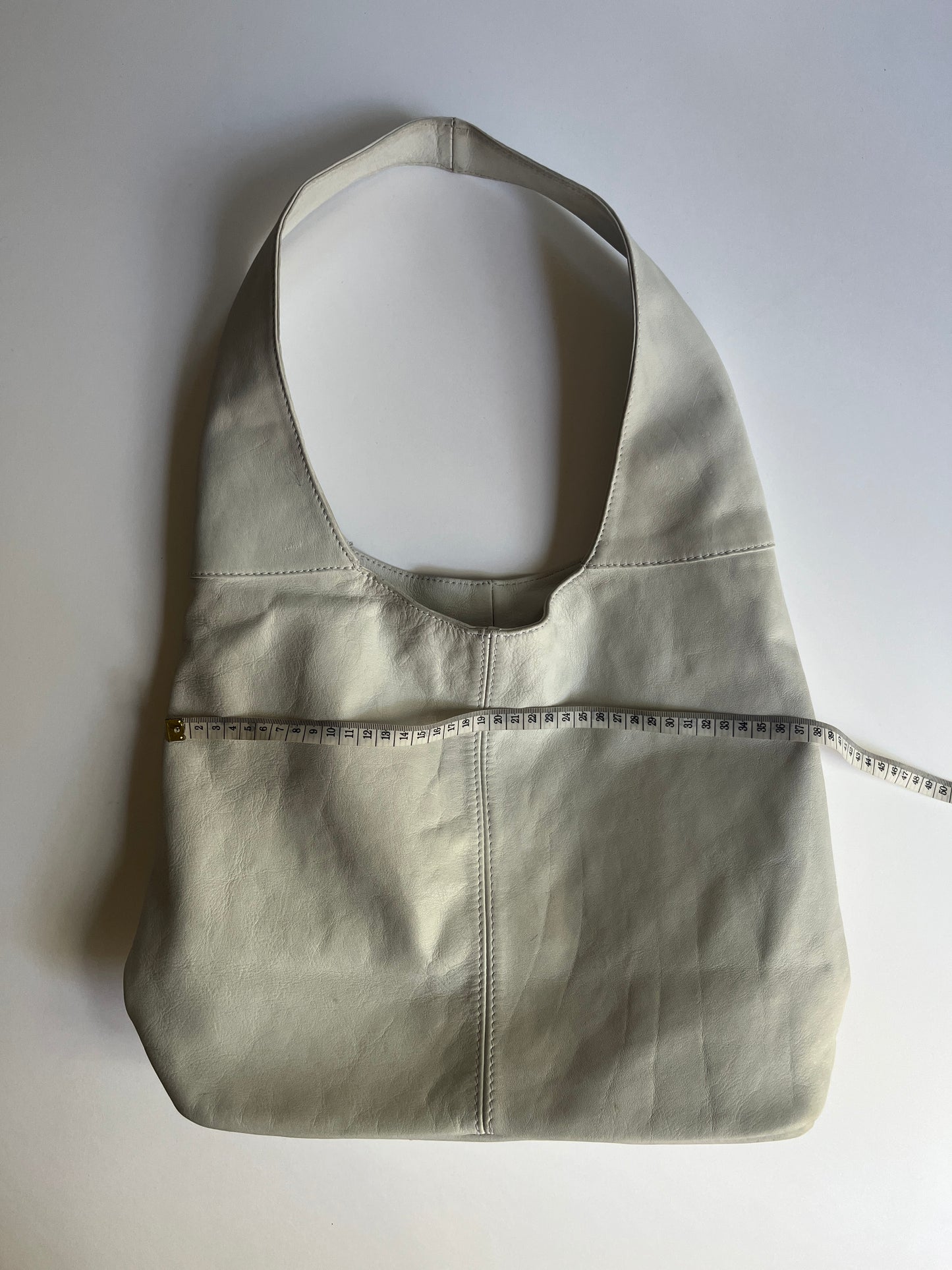 Vintage white leather bag