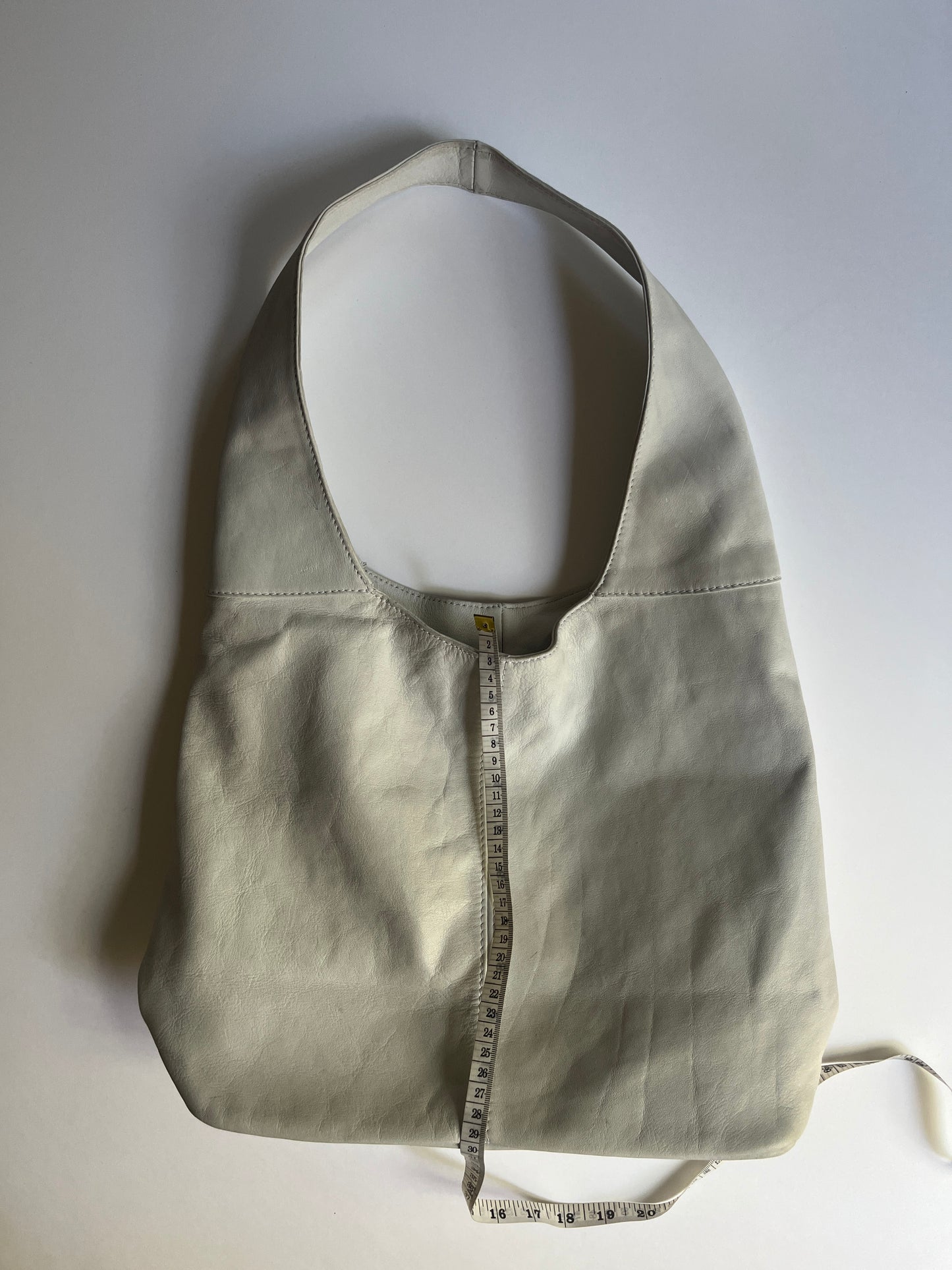 Vintage white leather bag