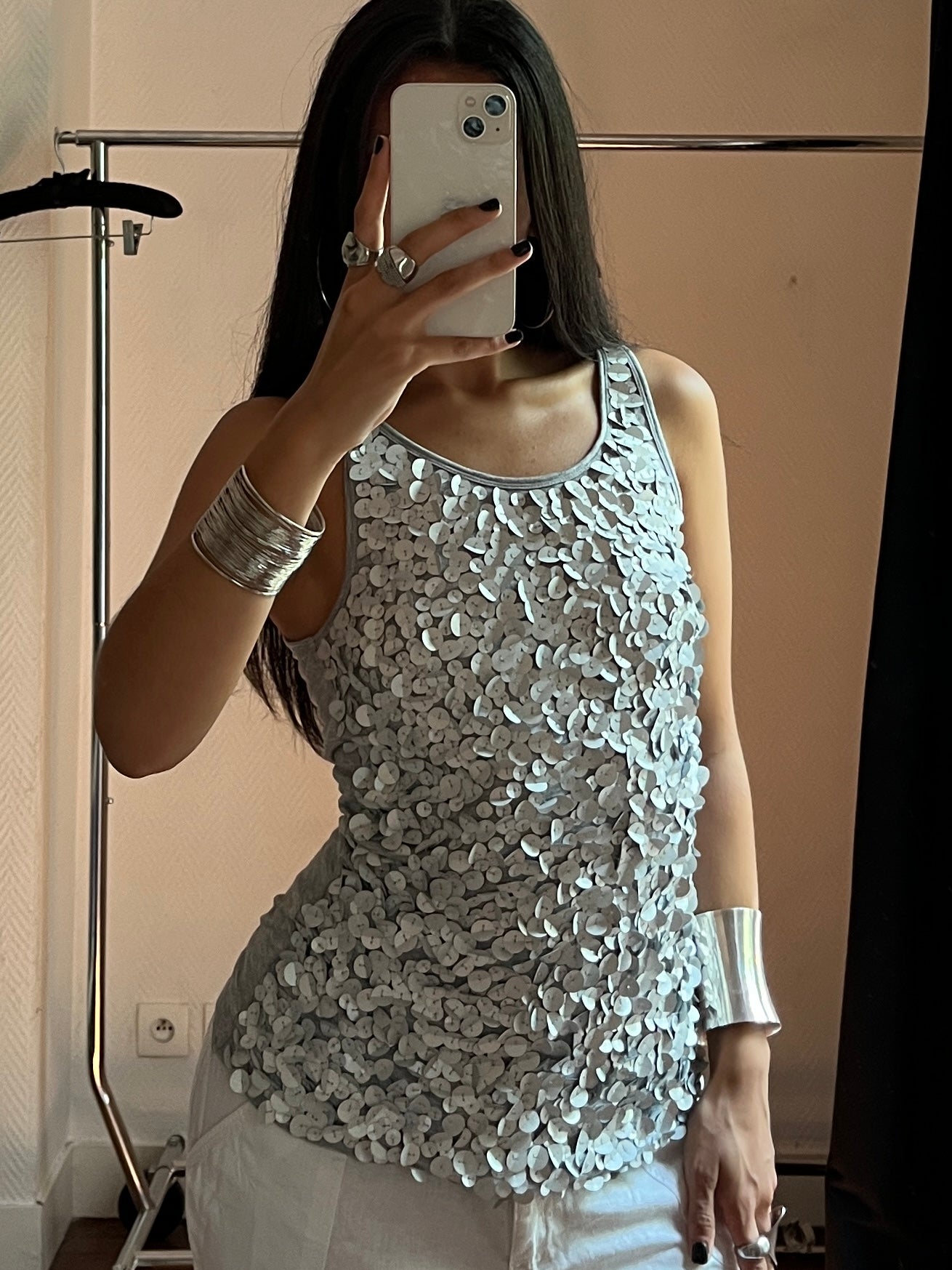 Vintage Michael Kors sequins tank top