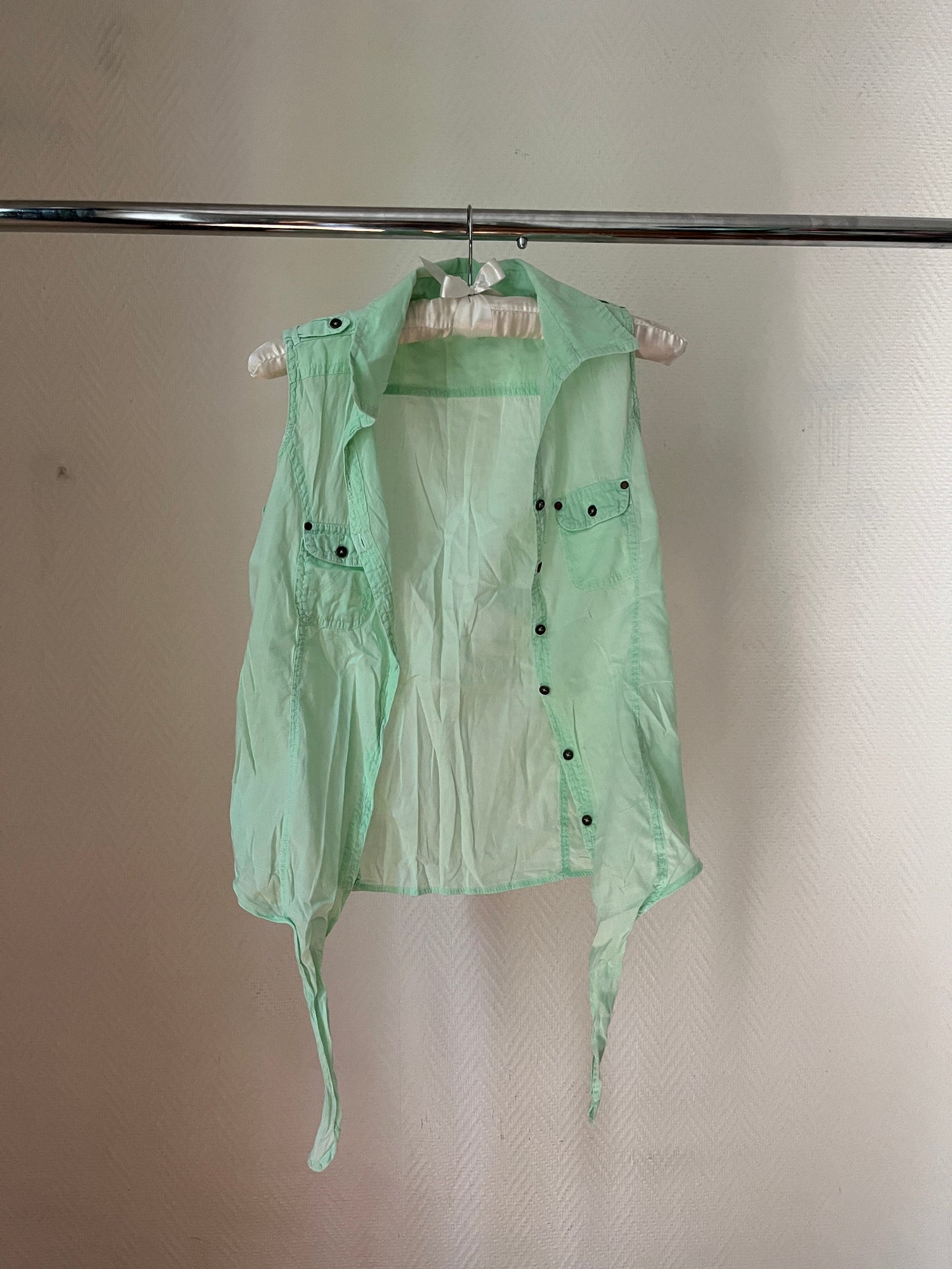 Vintage mint shirt top