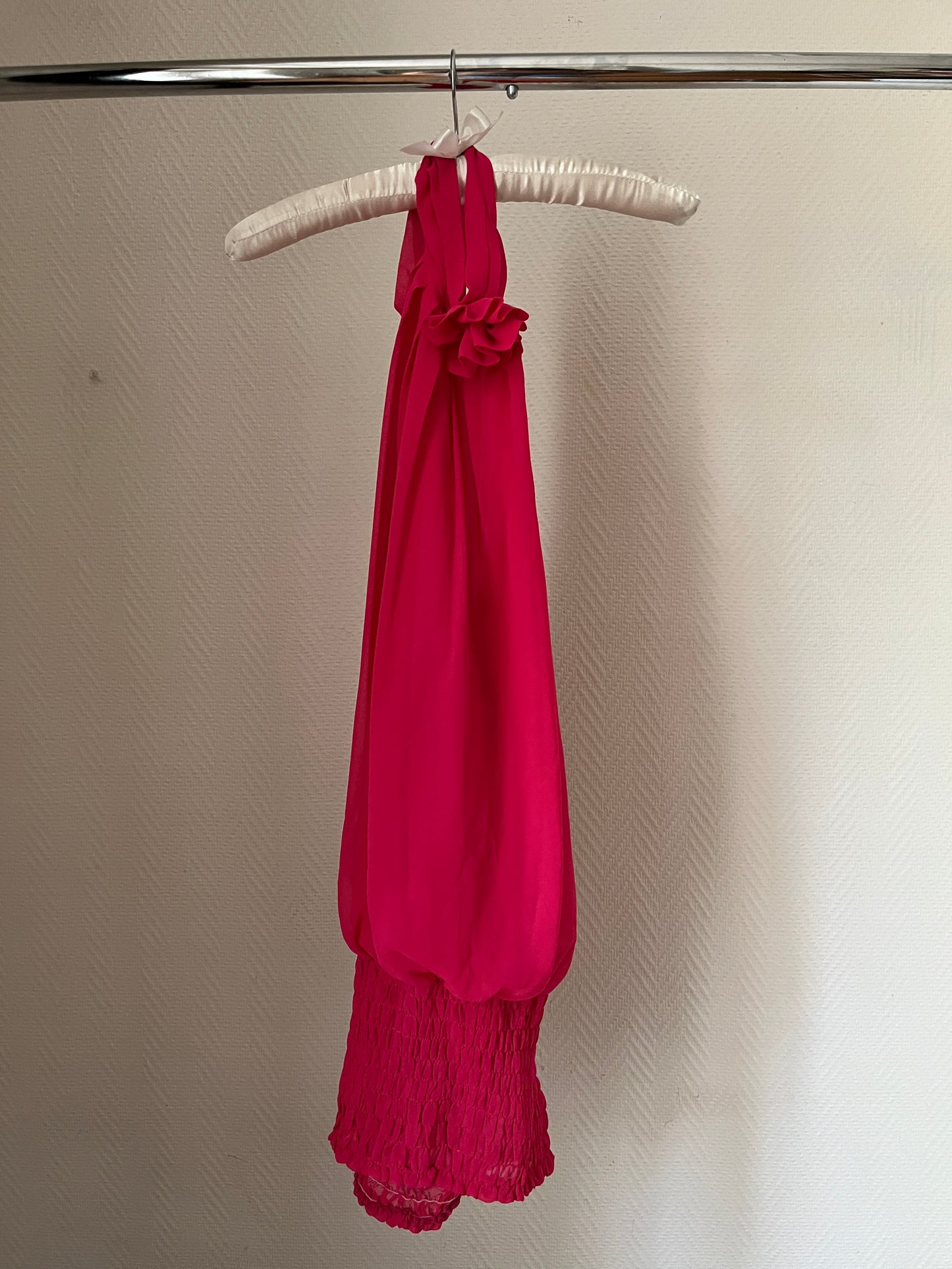 Vintage pink draped top
