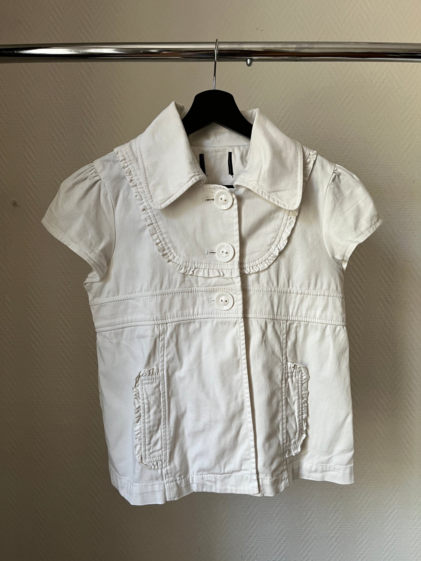 Vintage white short sleeved jacket