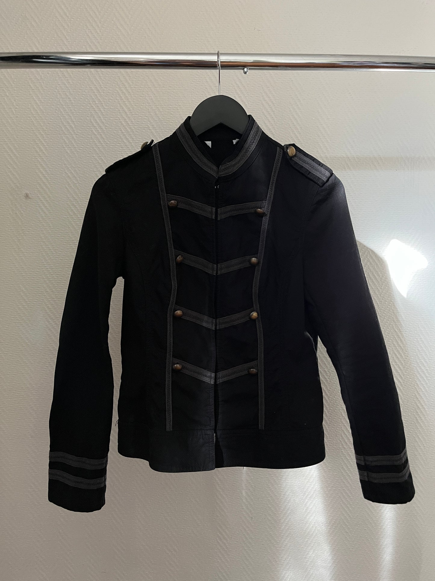 Vintage bkack officer jacket