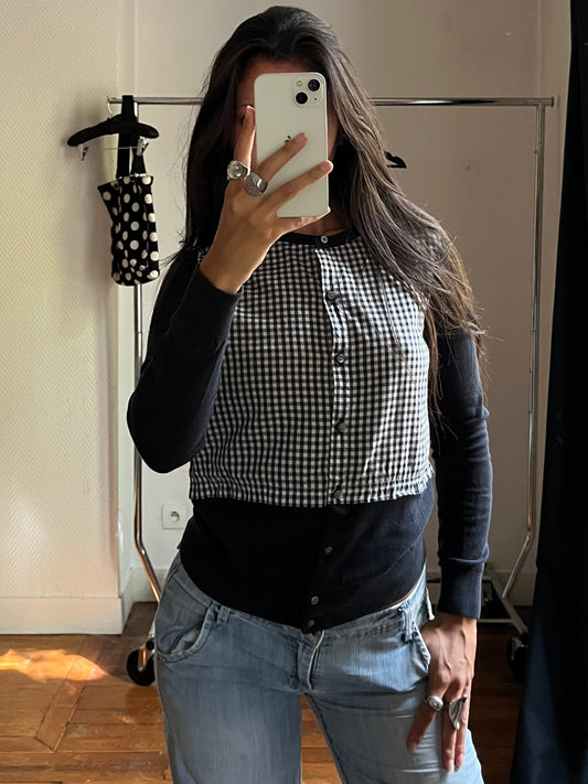 Vintage Marc Jacobs bimaterial cardigan