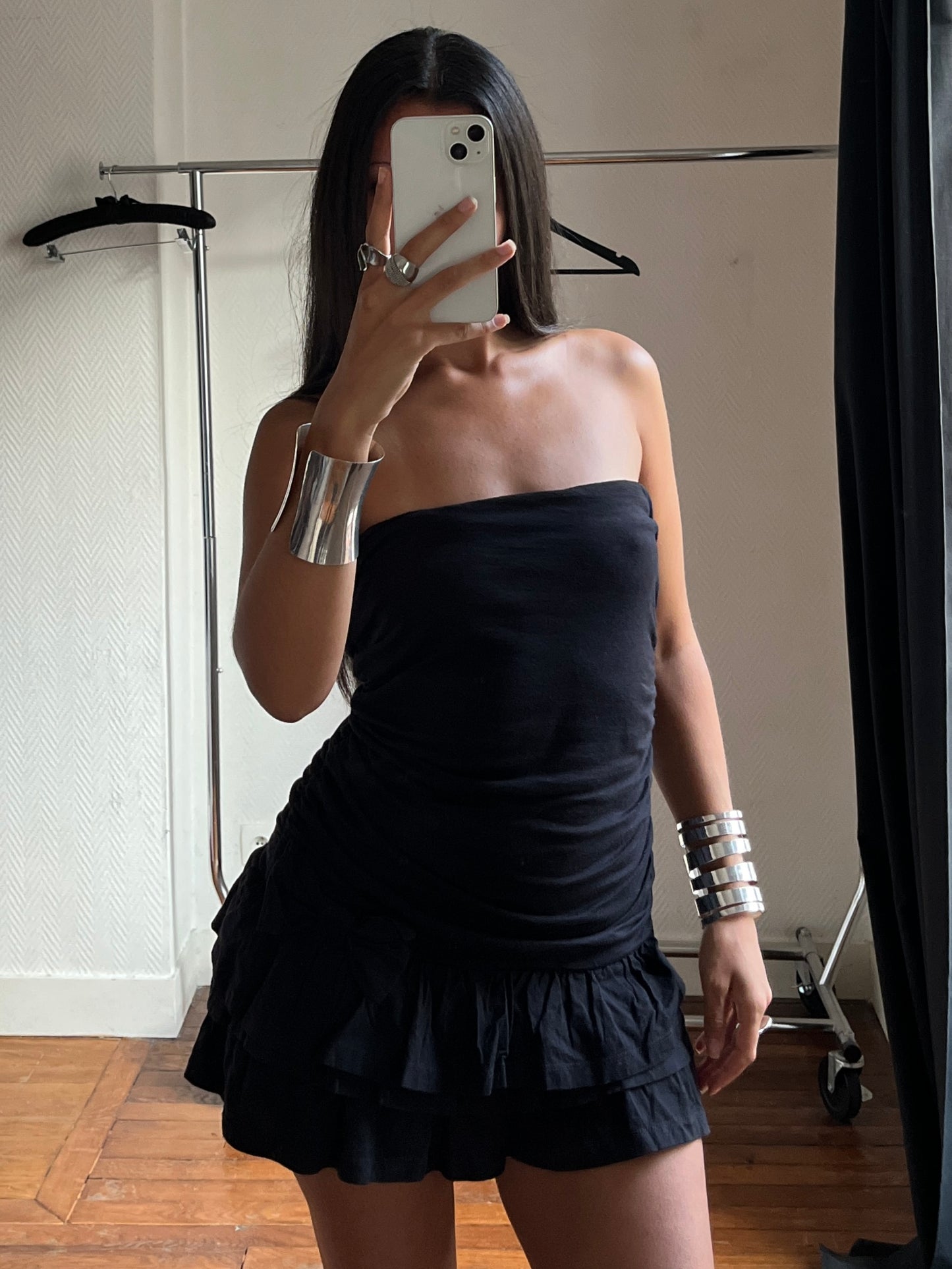 Vintage bustier ribbon dress