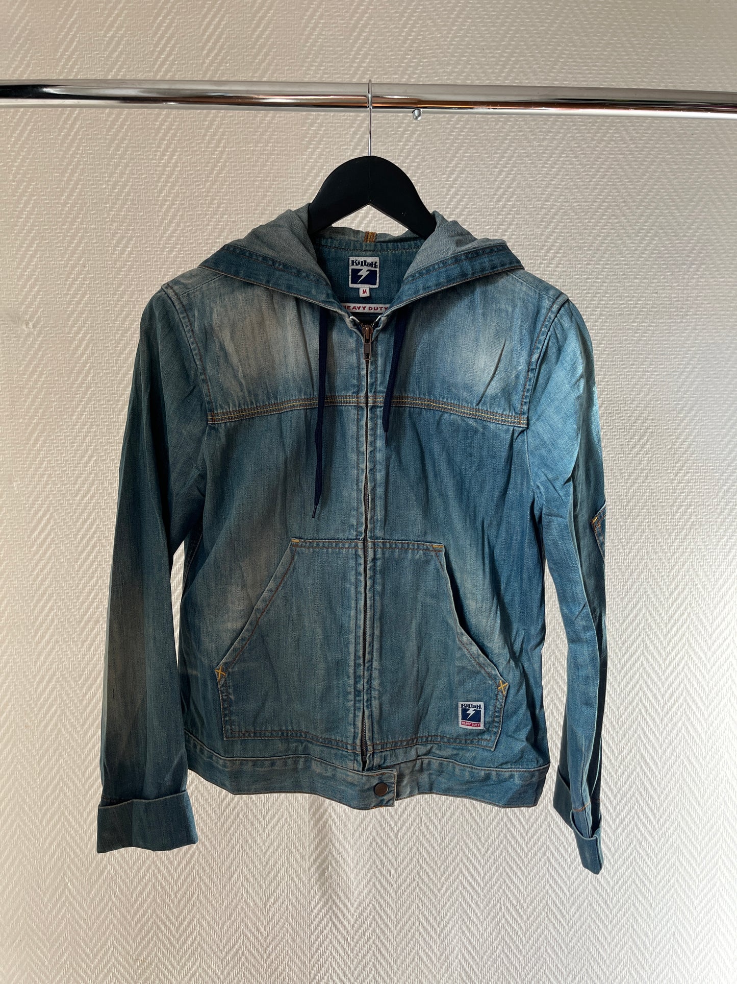 Killah by Miss Sixty denim hooded zip up jacket