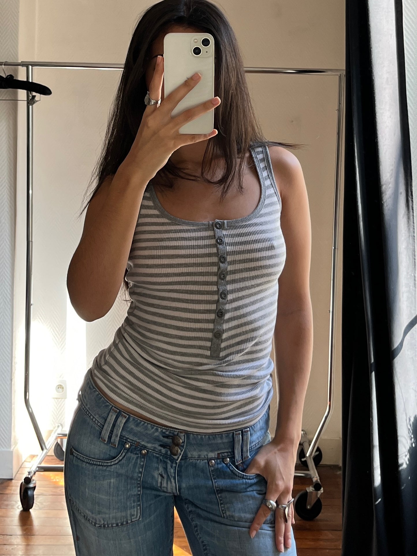 Vintage striped tank top