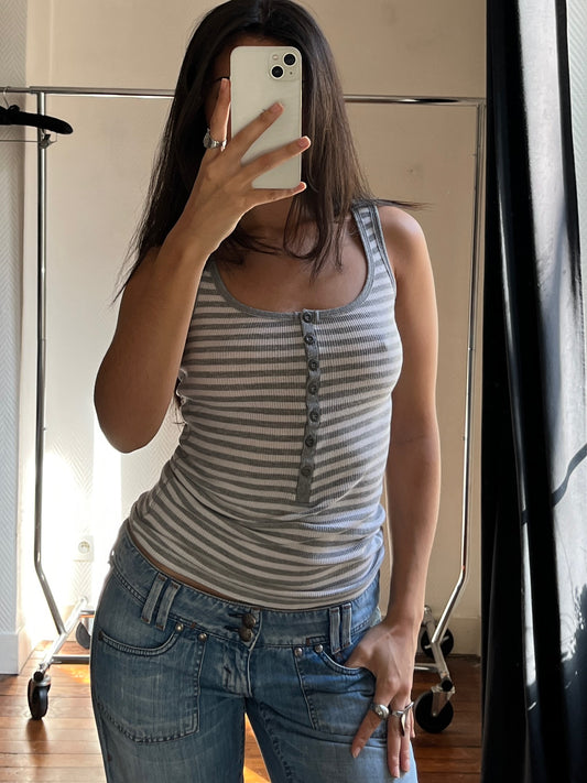 Vintage striped tank top