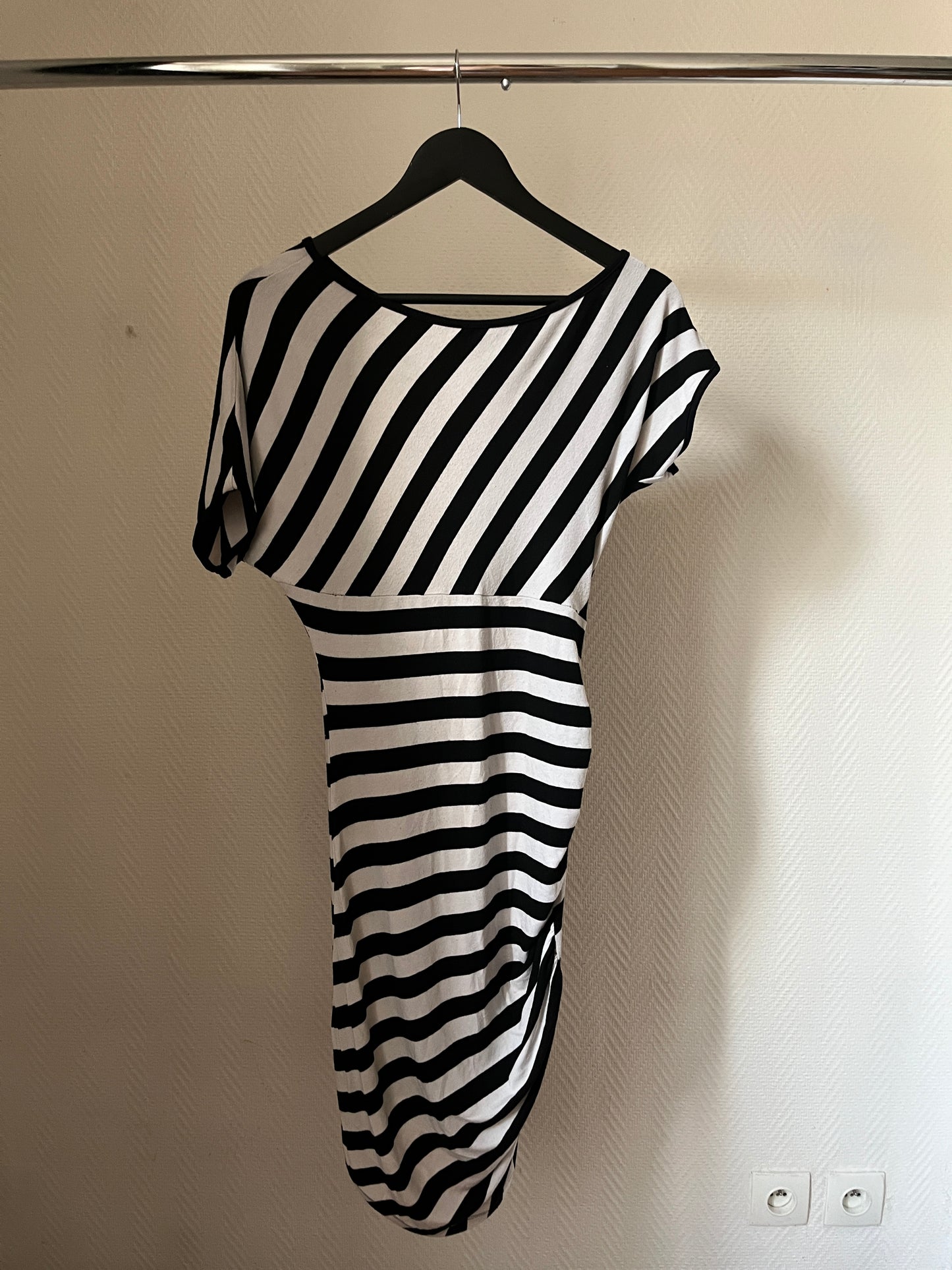 Vintage striped asymmetrical dress/tunique