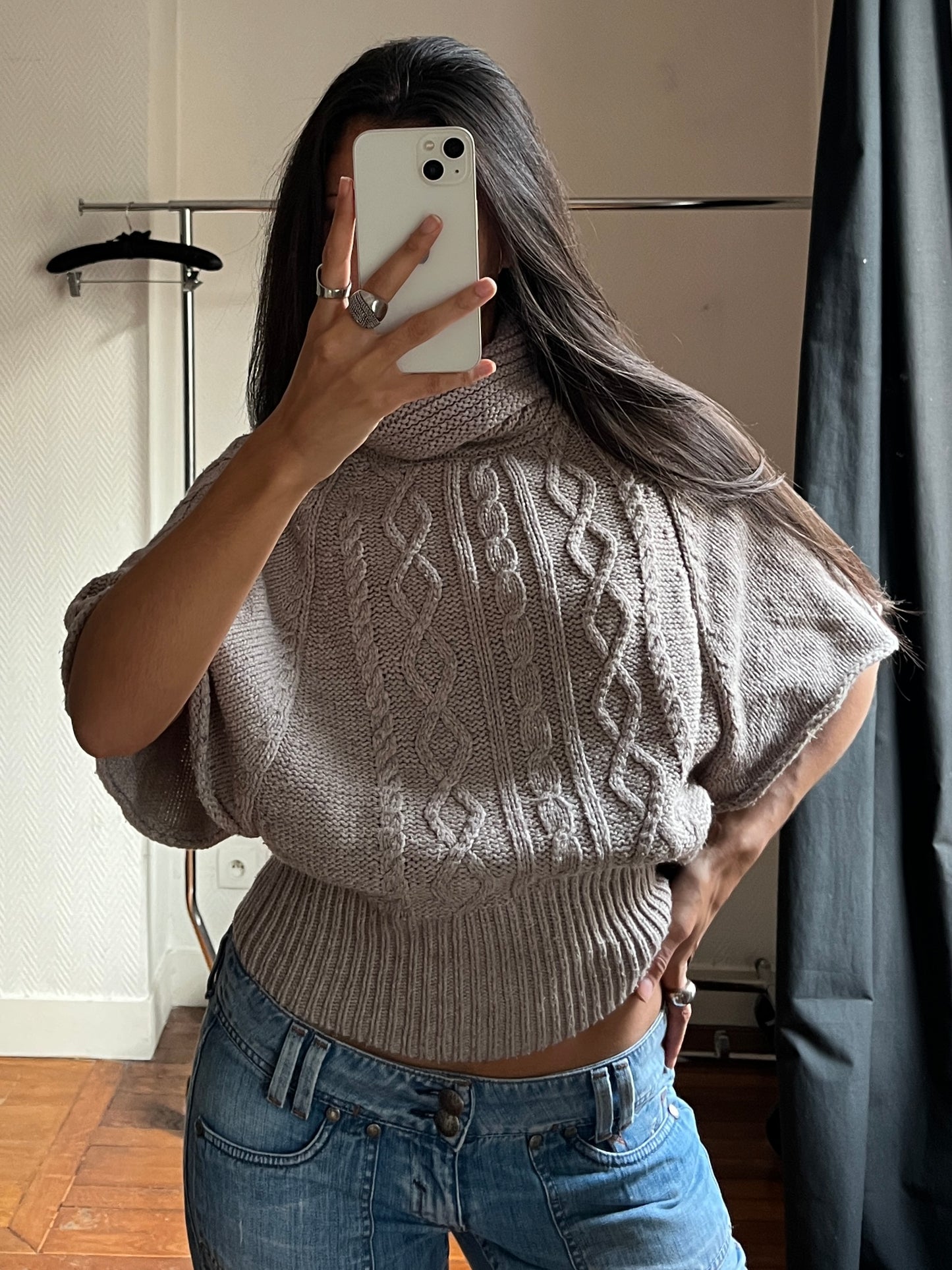Vintage batwing pull over
