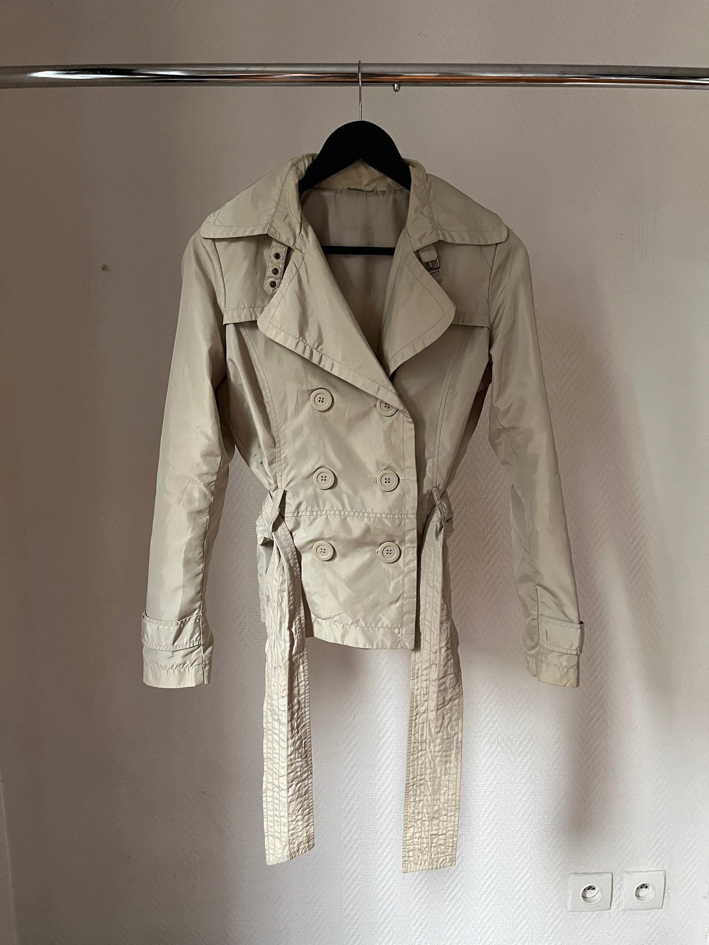Vintage beige trench coat