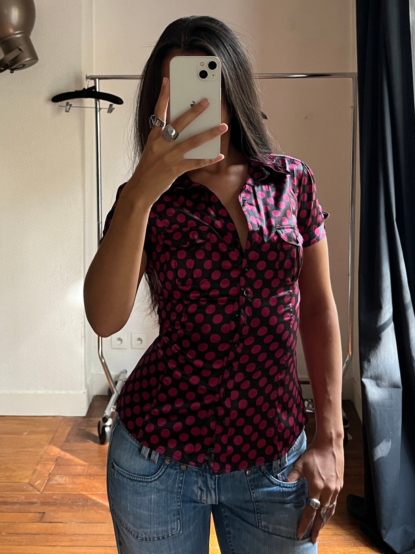 Vintage polka dot shirt