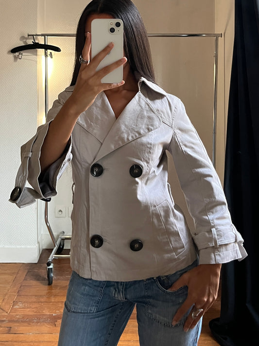 Vintage light beige trench coat