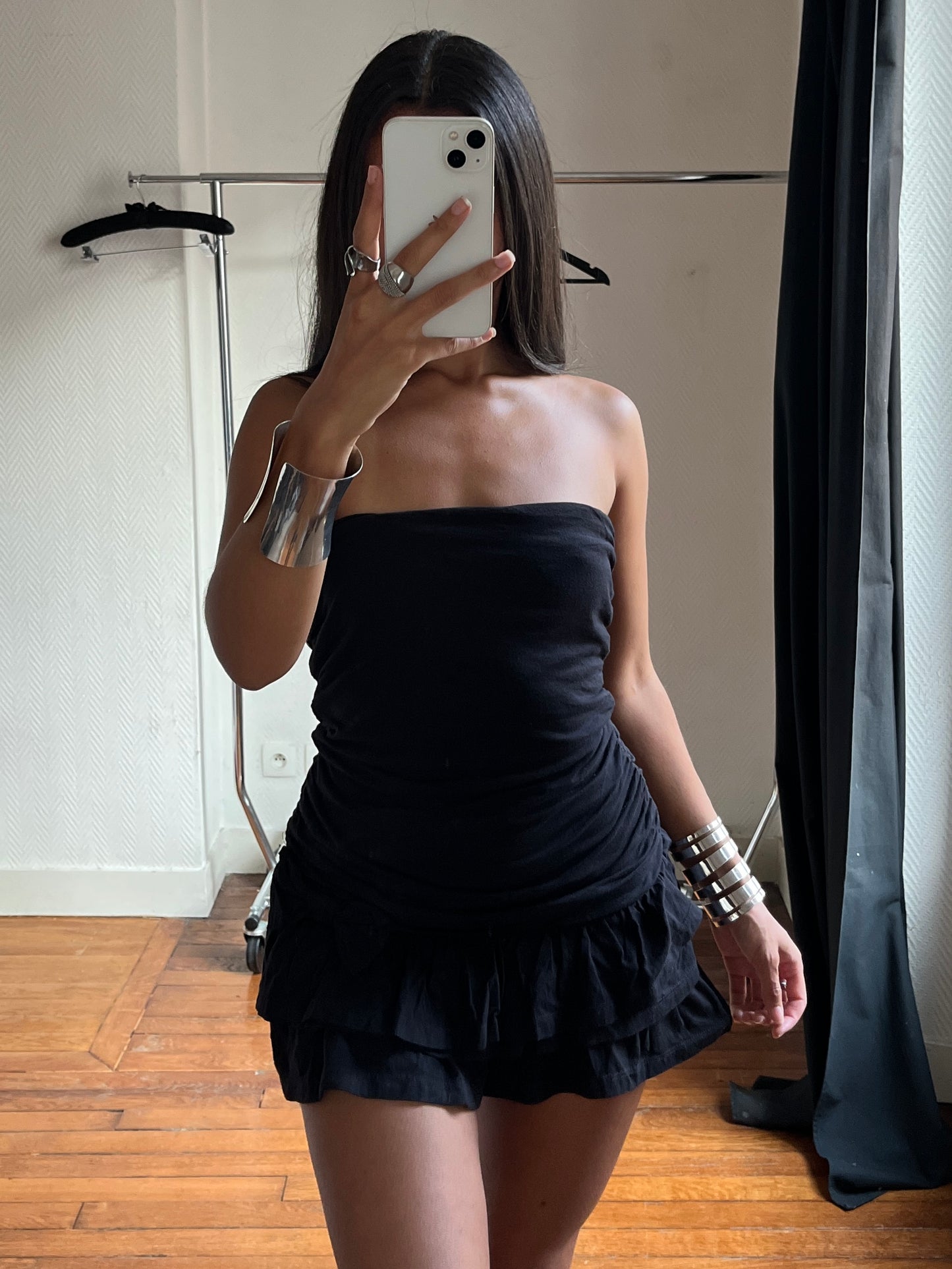 Vintage bustier ribbon dress