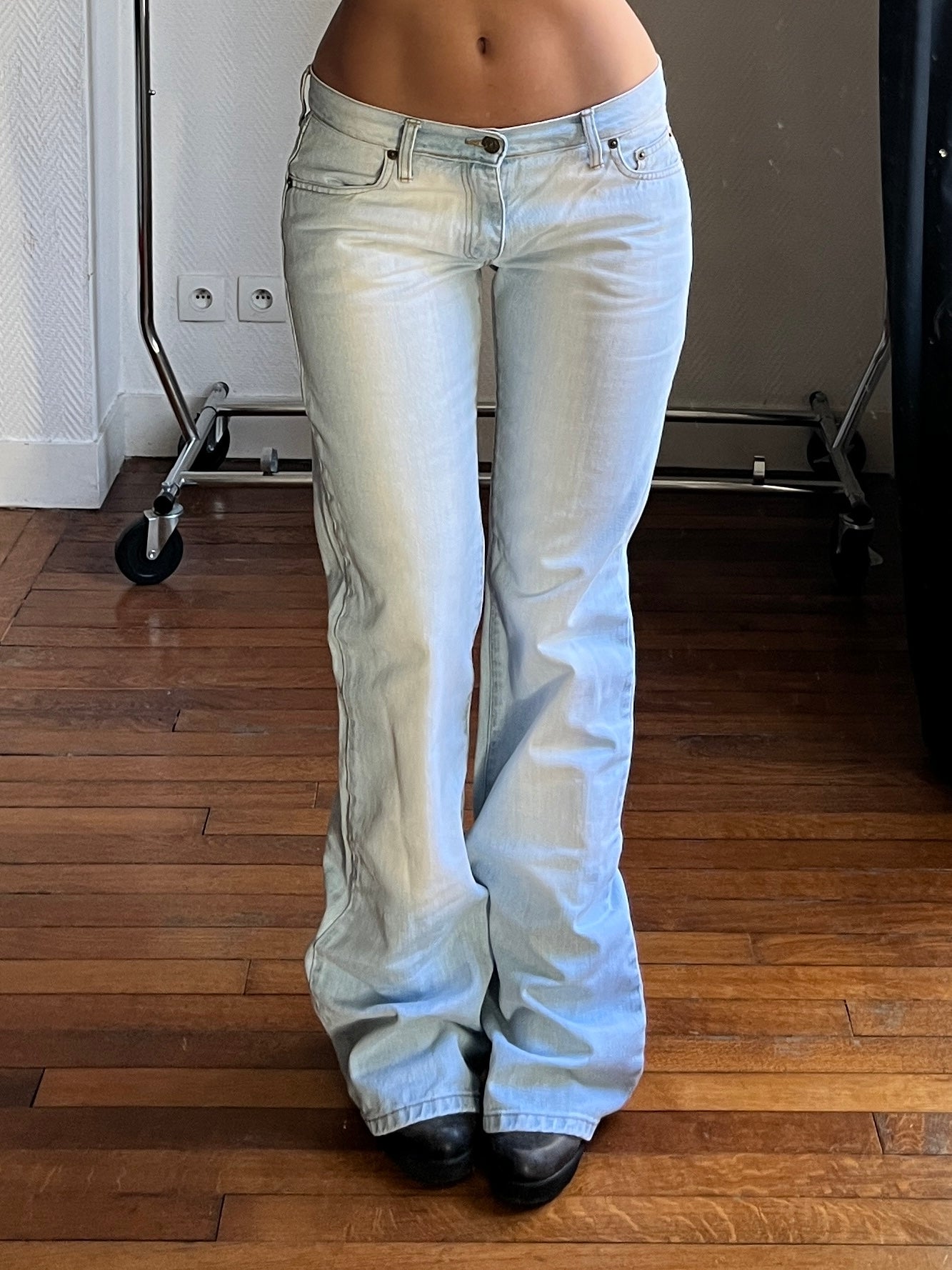 Vintage straight light blue jeans
