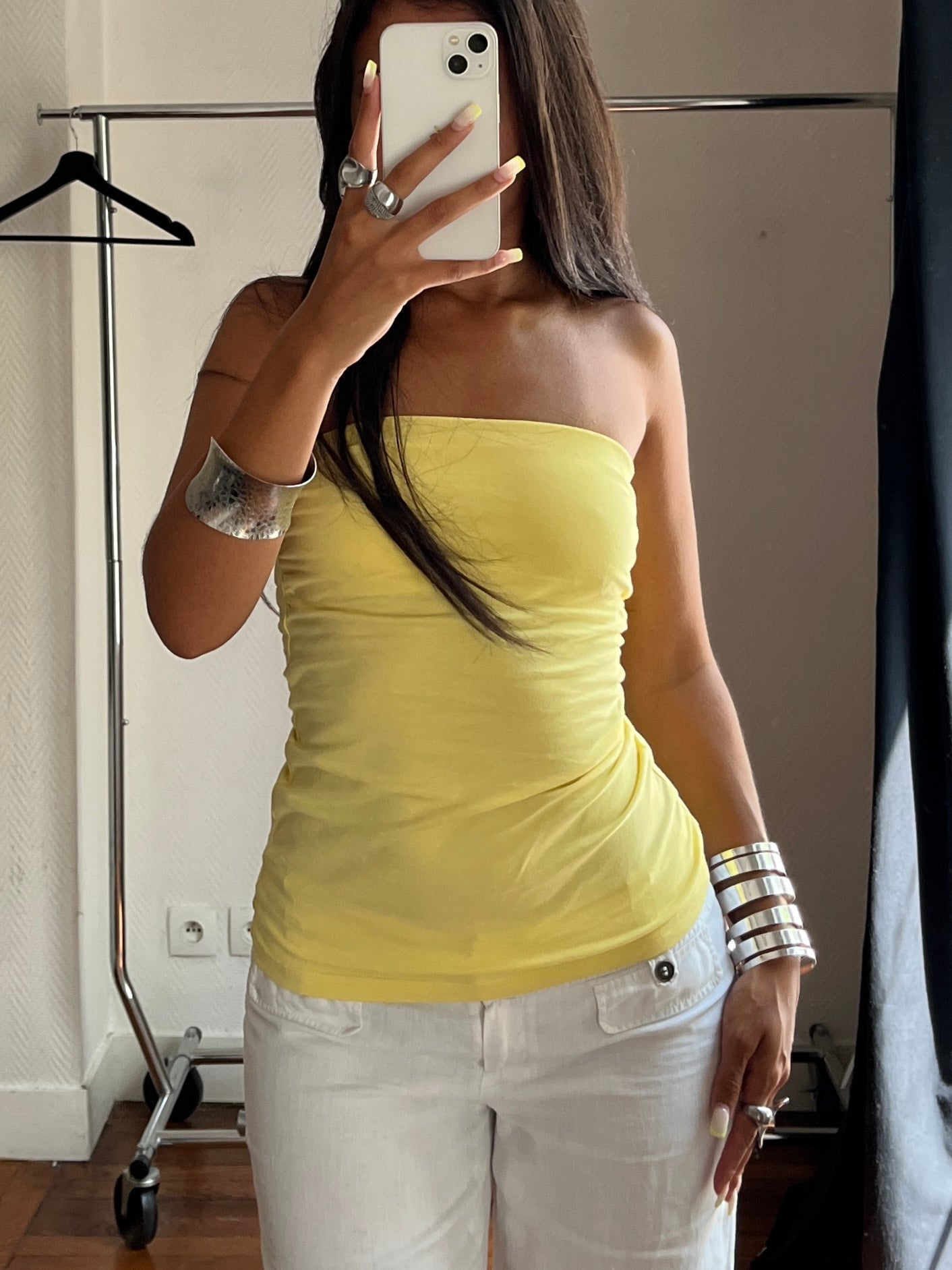 Vintage yellow tube top