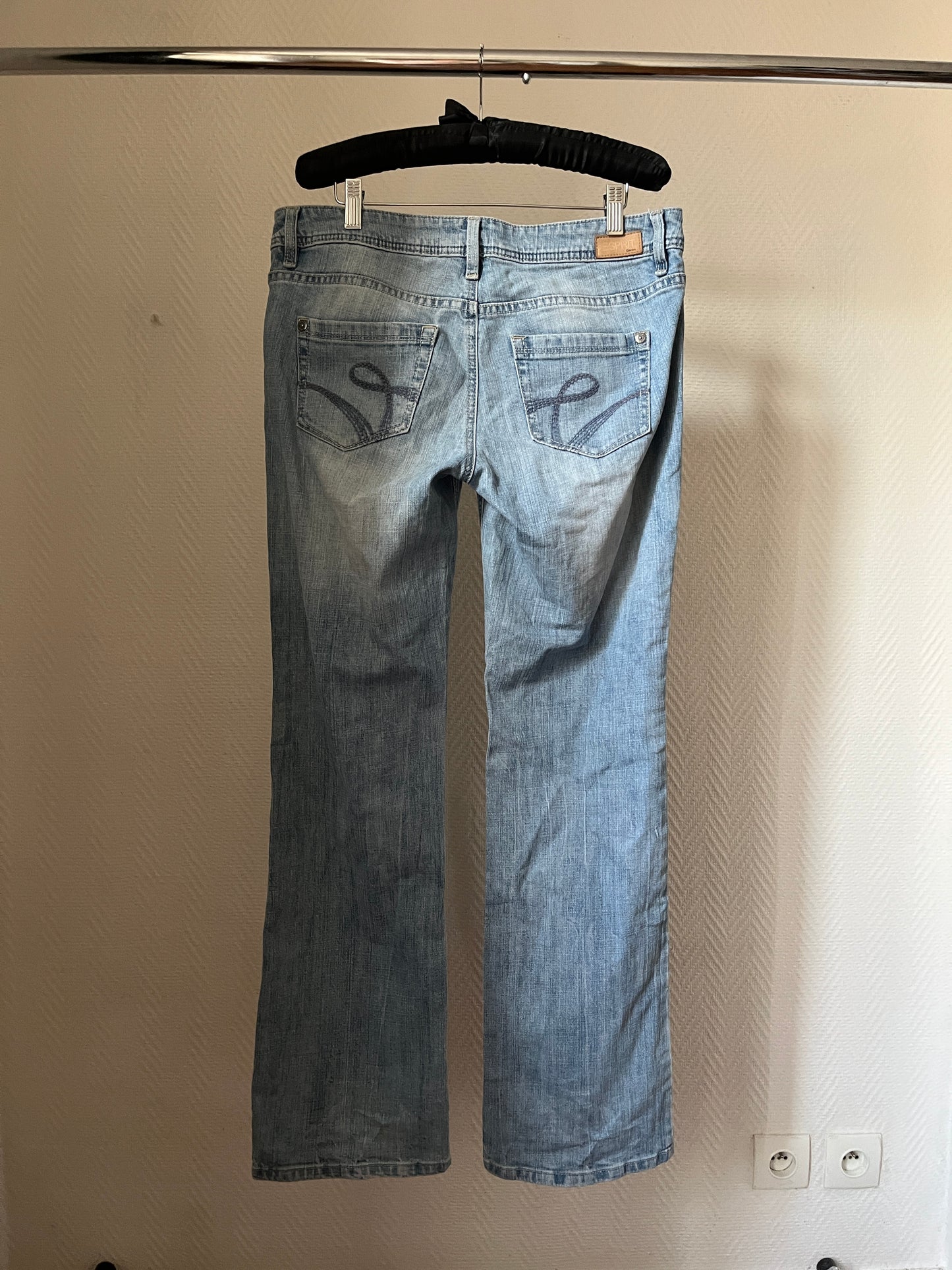 Vintage low raised light blue jeans