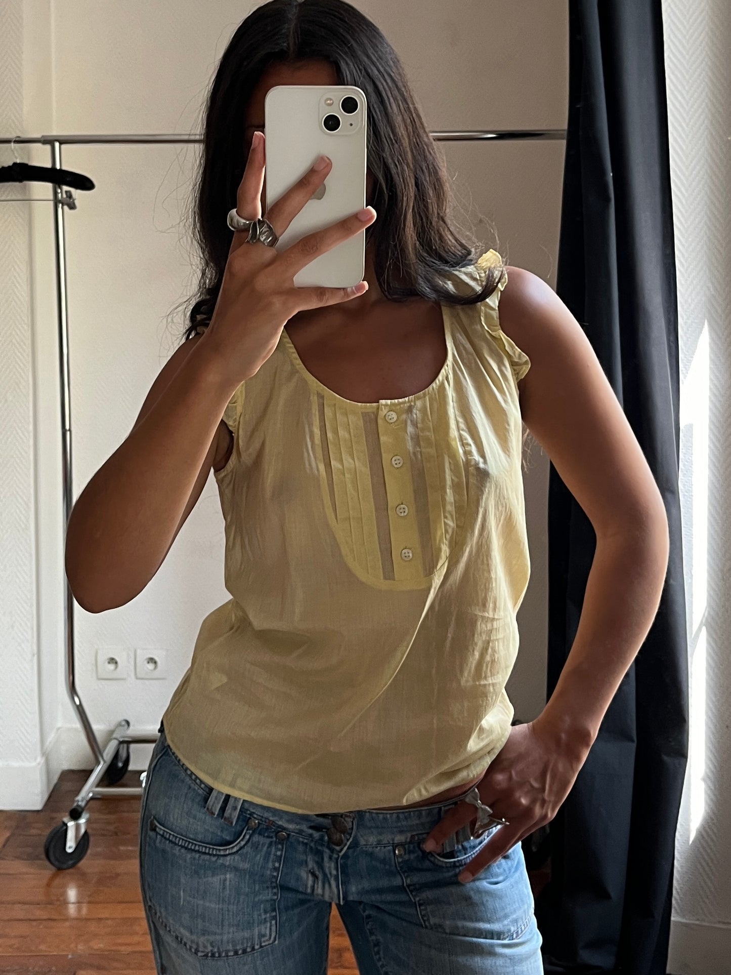Vintage yellow summer top
