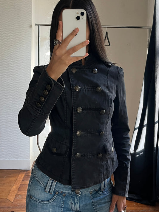 Vintage officer buttoned jacket