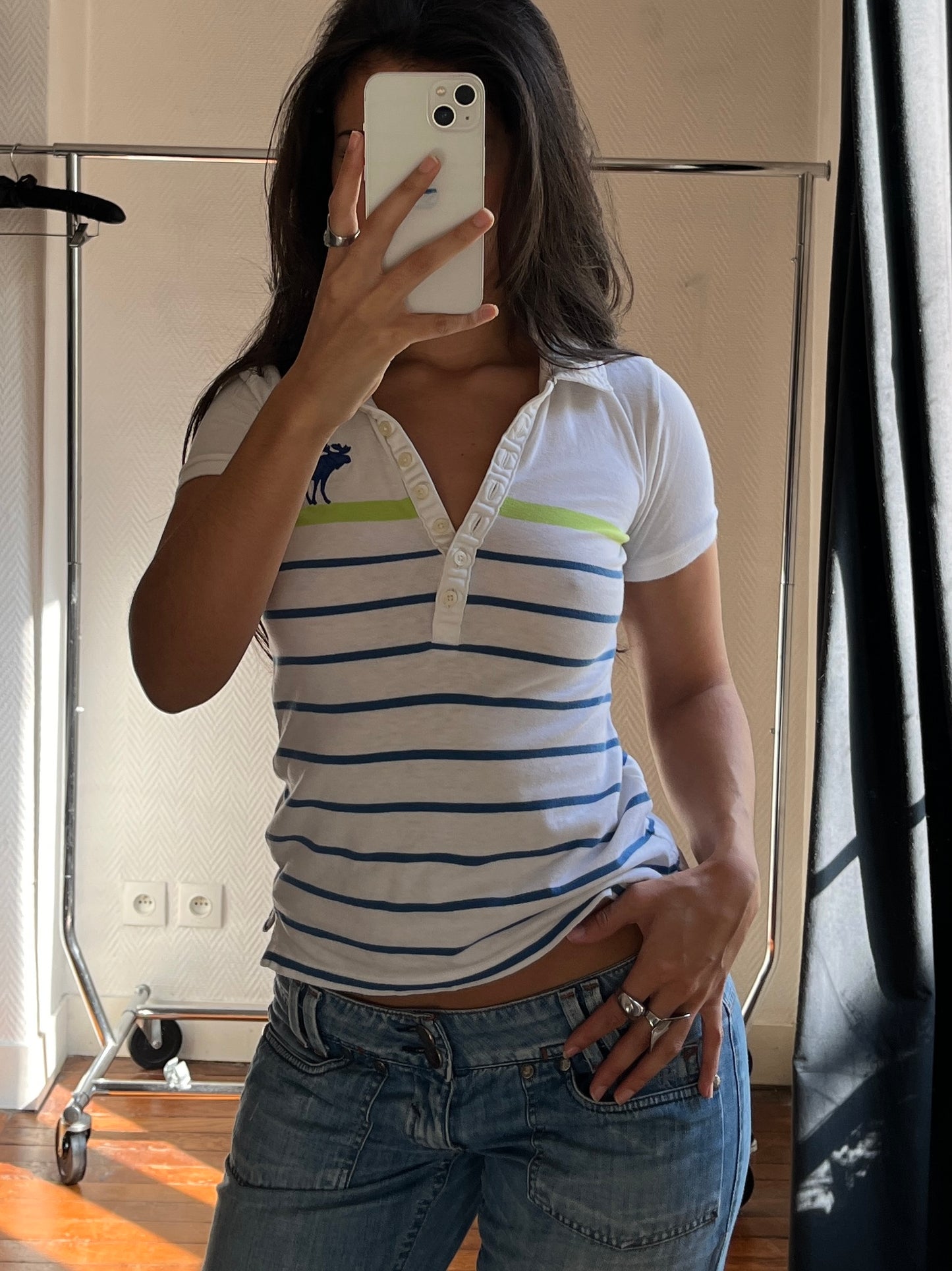 Vintage A&F striped polo