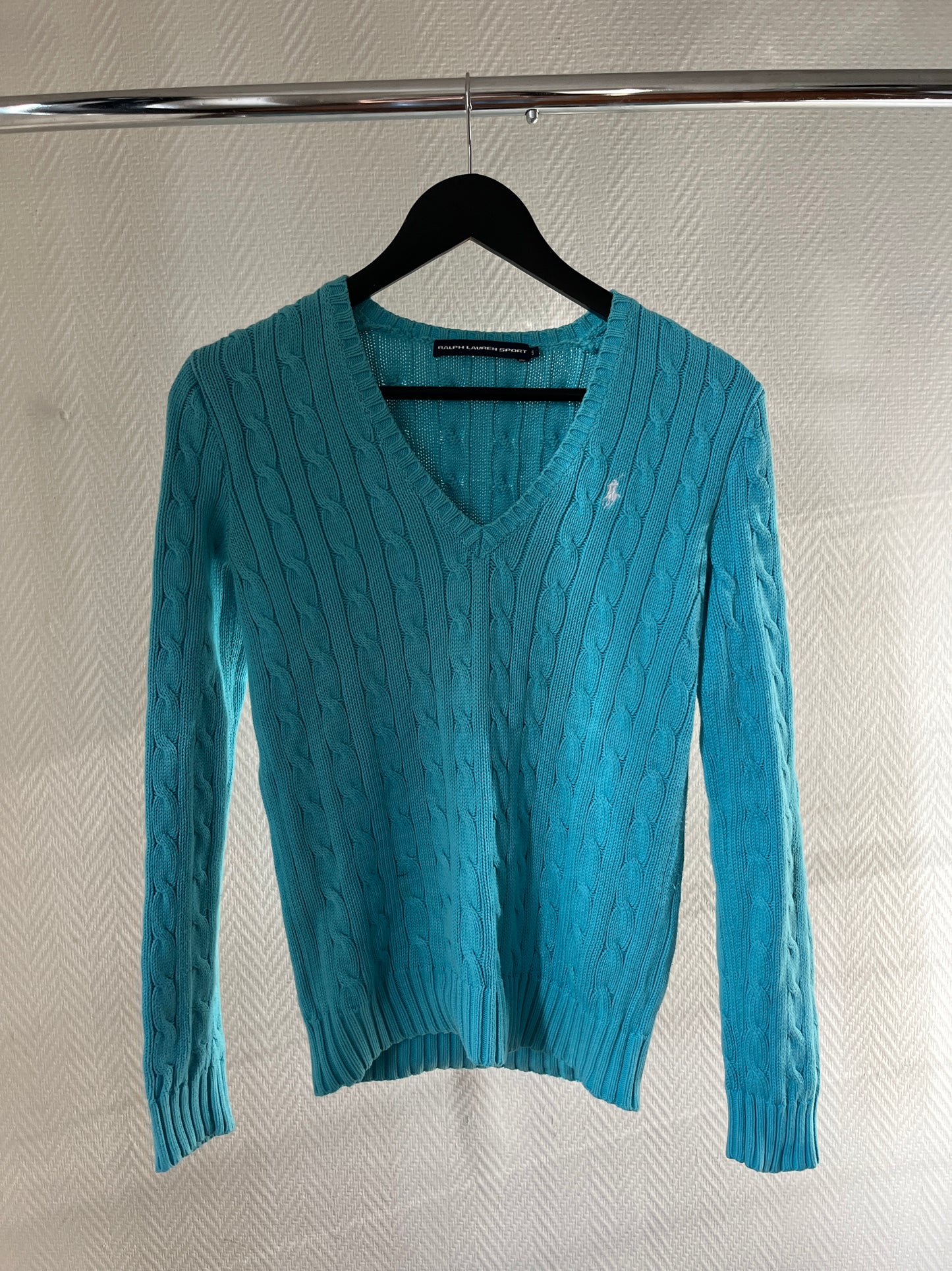 Vintage Ralph Lauren Sport knitted blue pull over