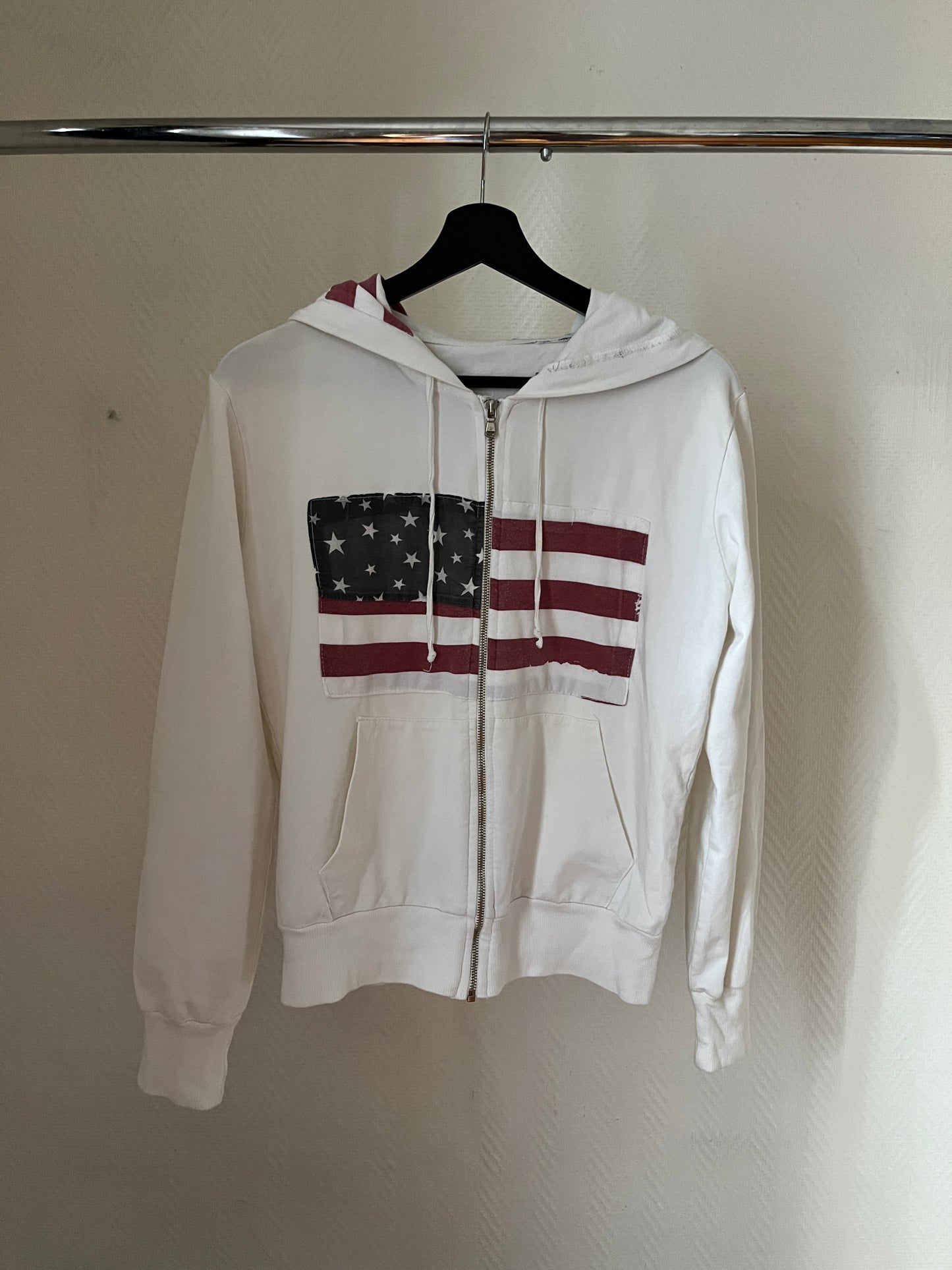 Vintage flag zip up jacket