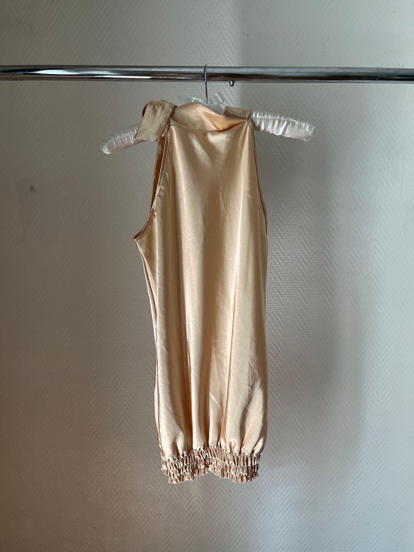 Vintage satin champagne top