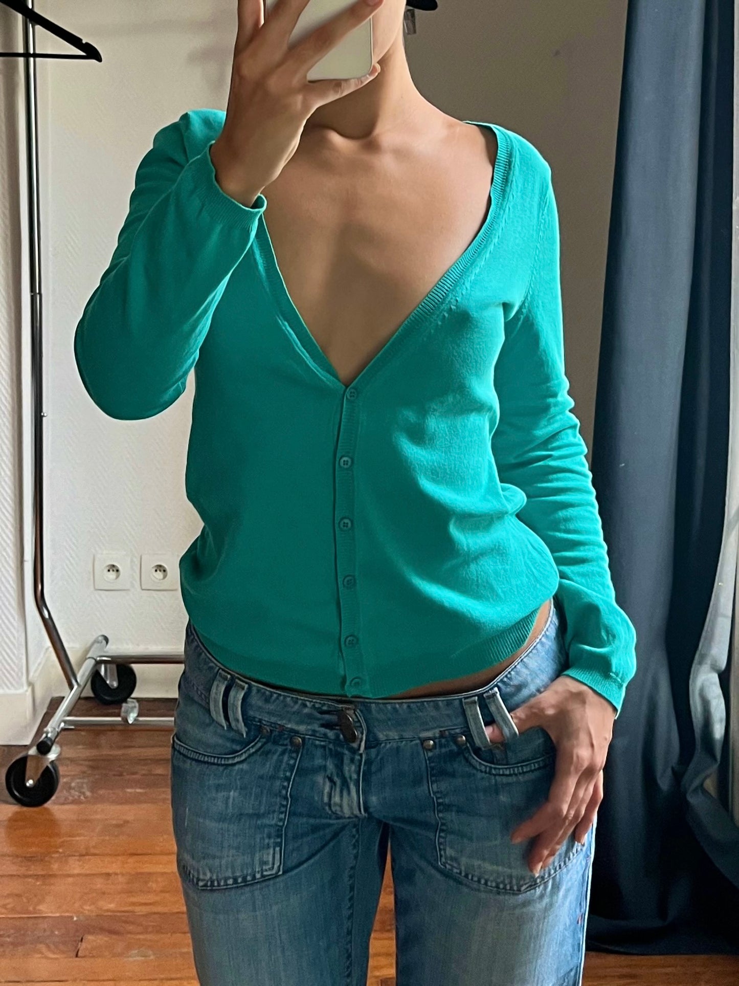 Vintage blue cardigan
