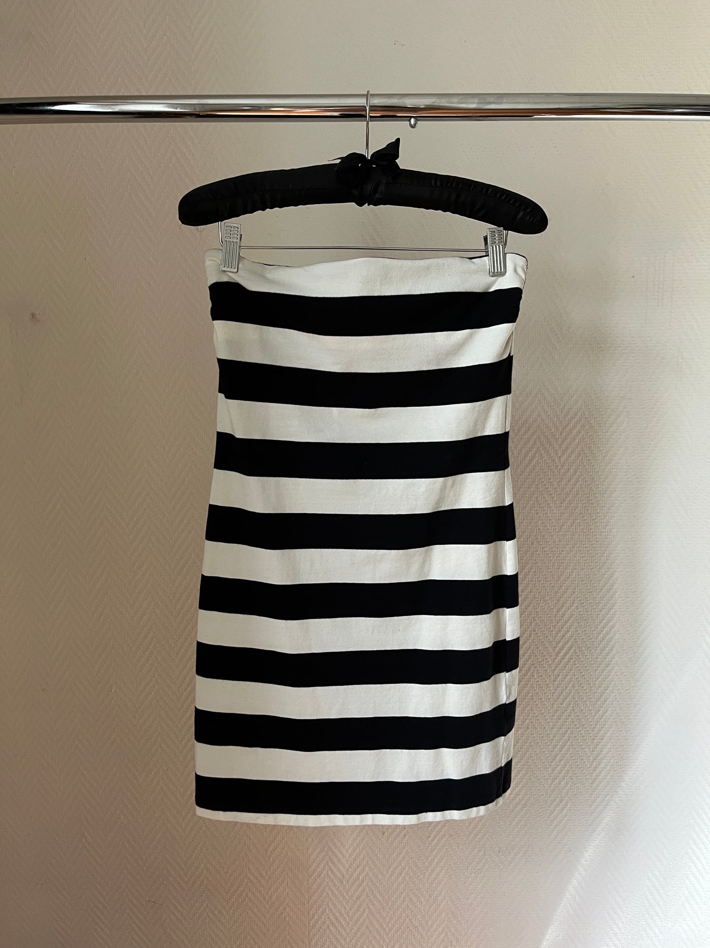 Vintage tube striped dress