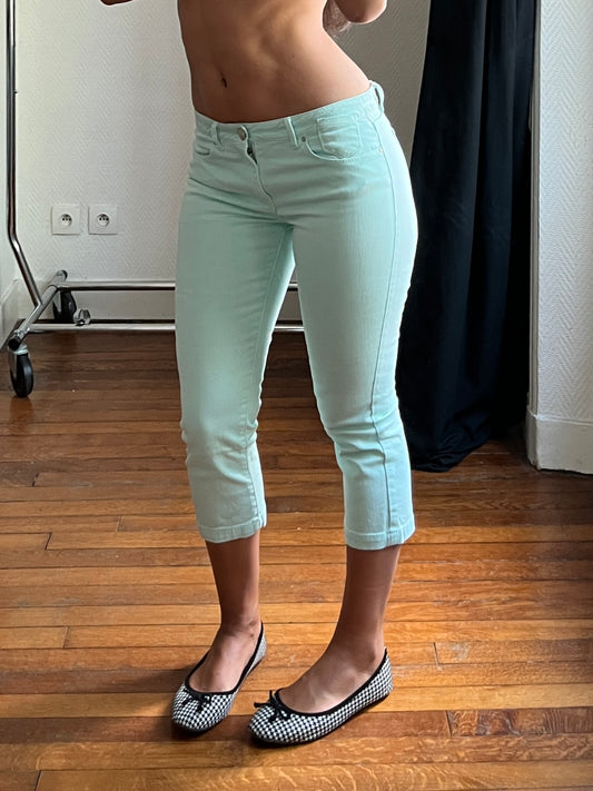 Vintage mint capri pants