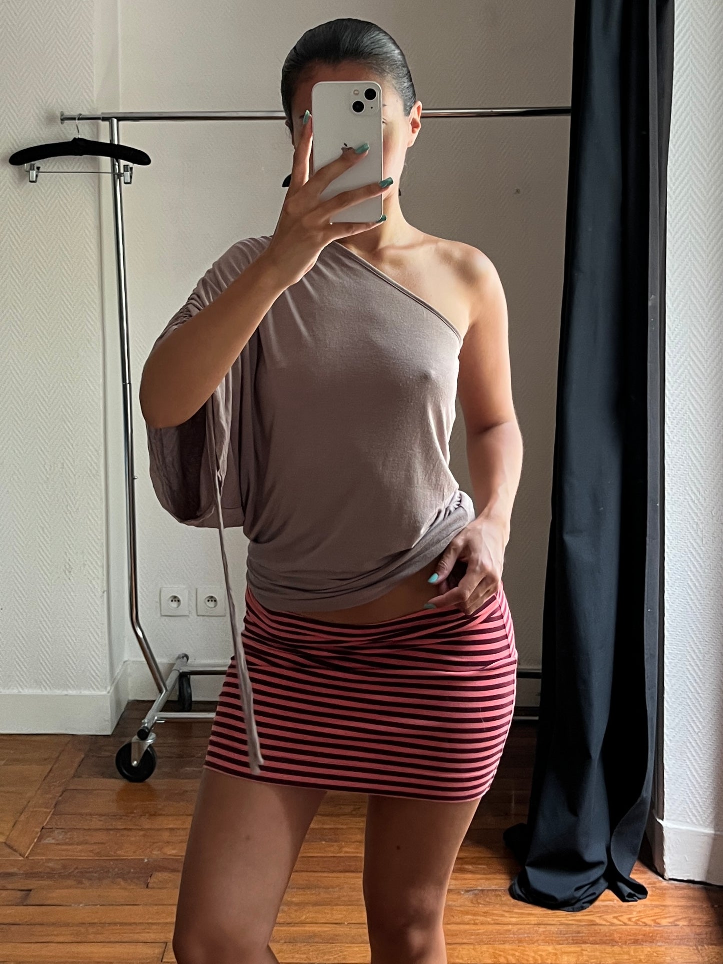 Vintage striped pink skirt