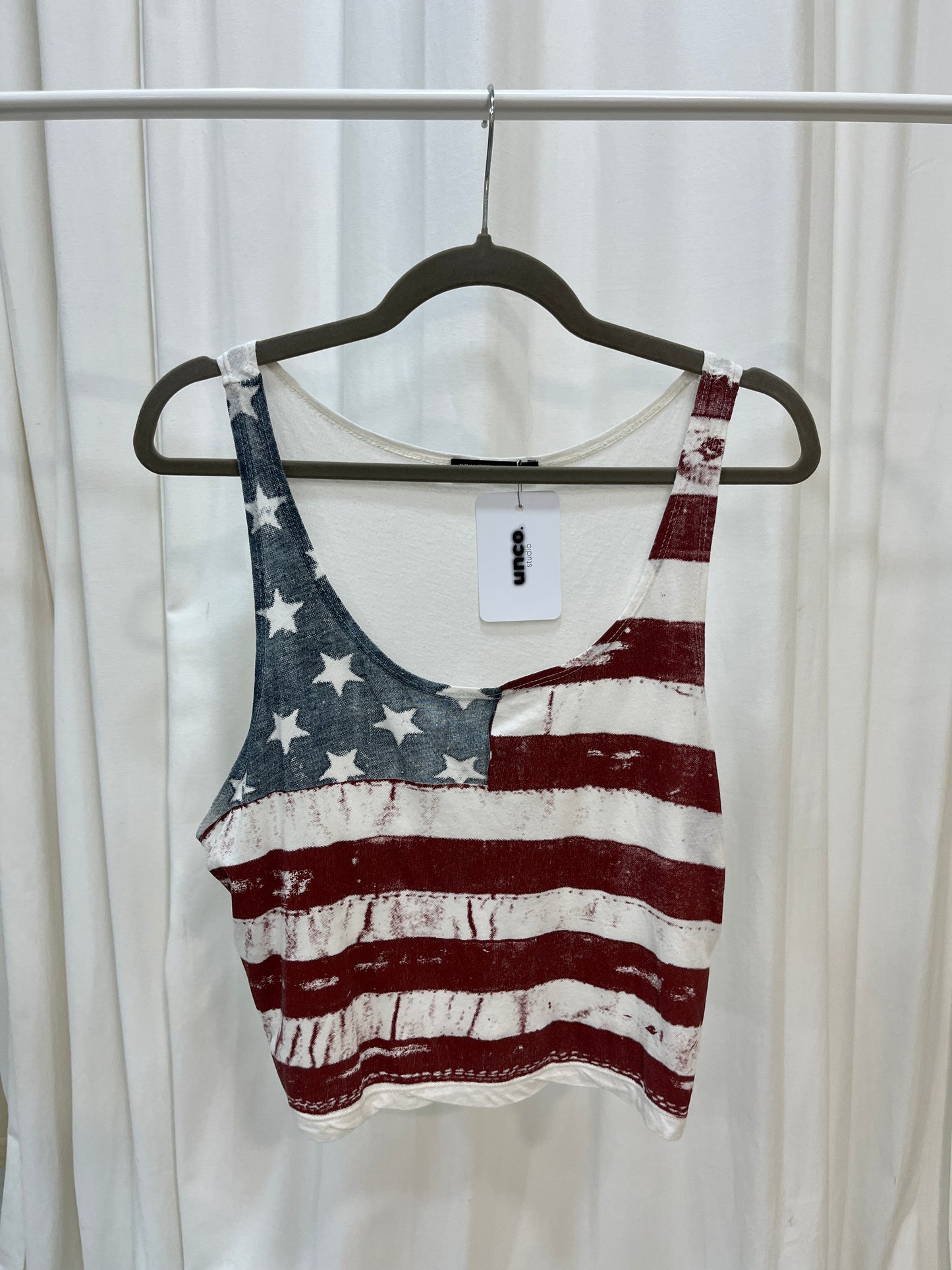 Vintage Brandy Melville usa flag top