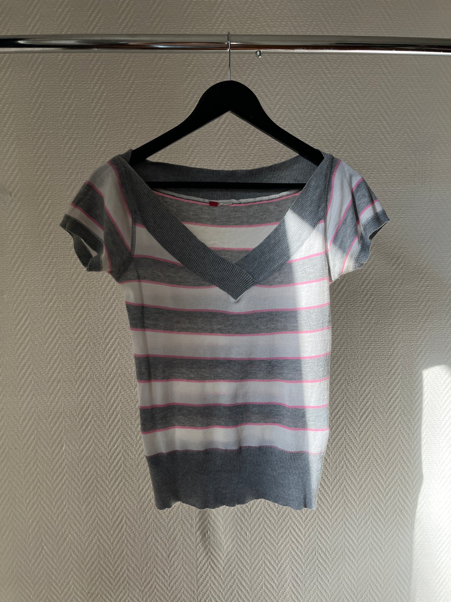 Vintage striped knitted top