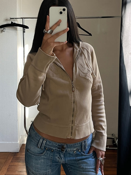 Vintage Esprit zip up hooded jacket