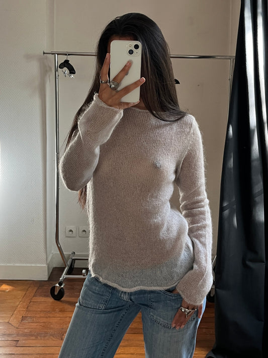 Vintage see-through knitted top