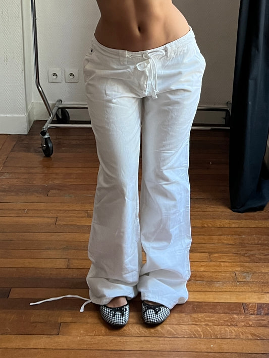 Vintage white linen pants
