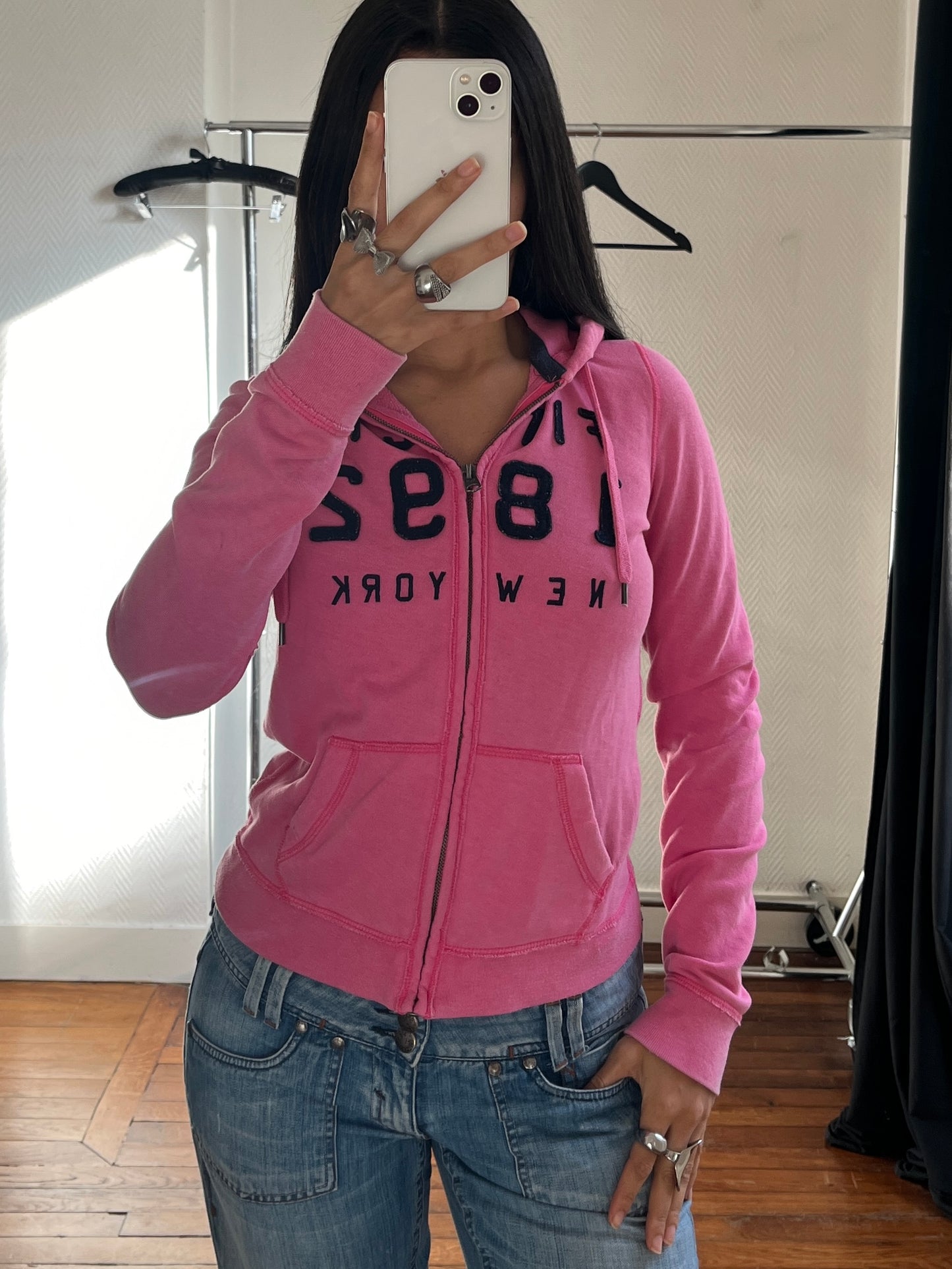 Vintage A&F zip up jacket