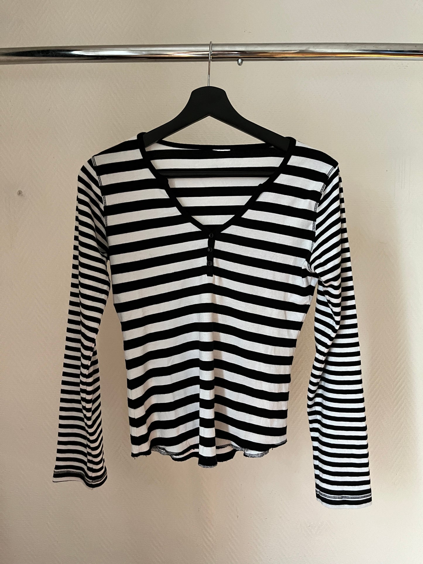 Vintage striped buttoned top