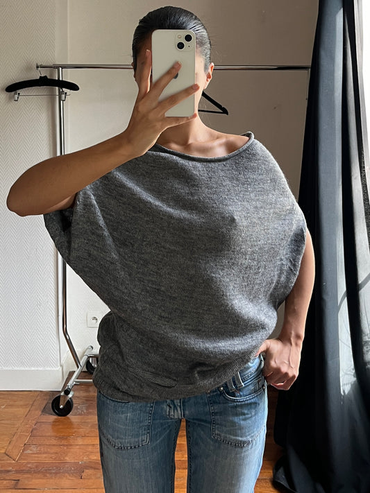 Vintage batwing grey pull over