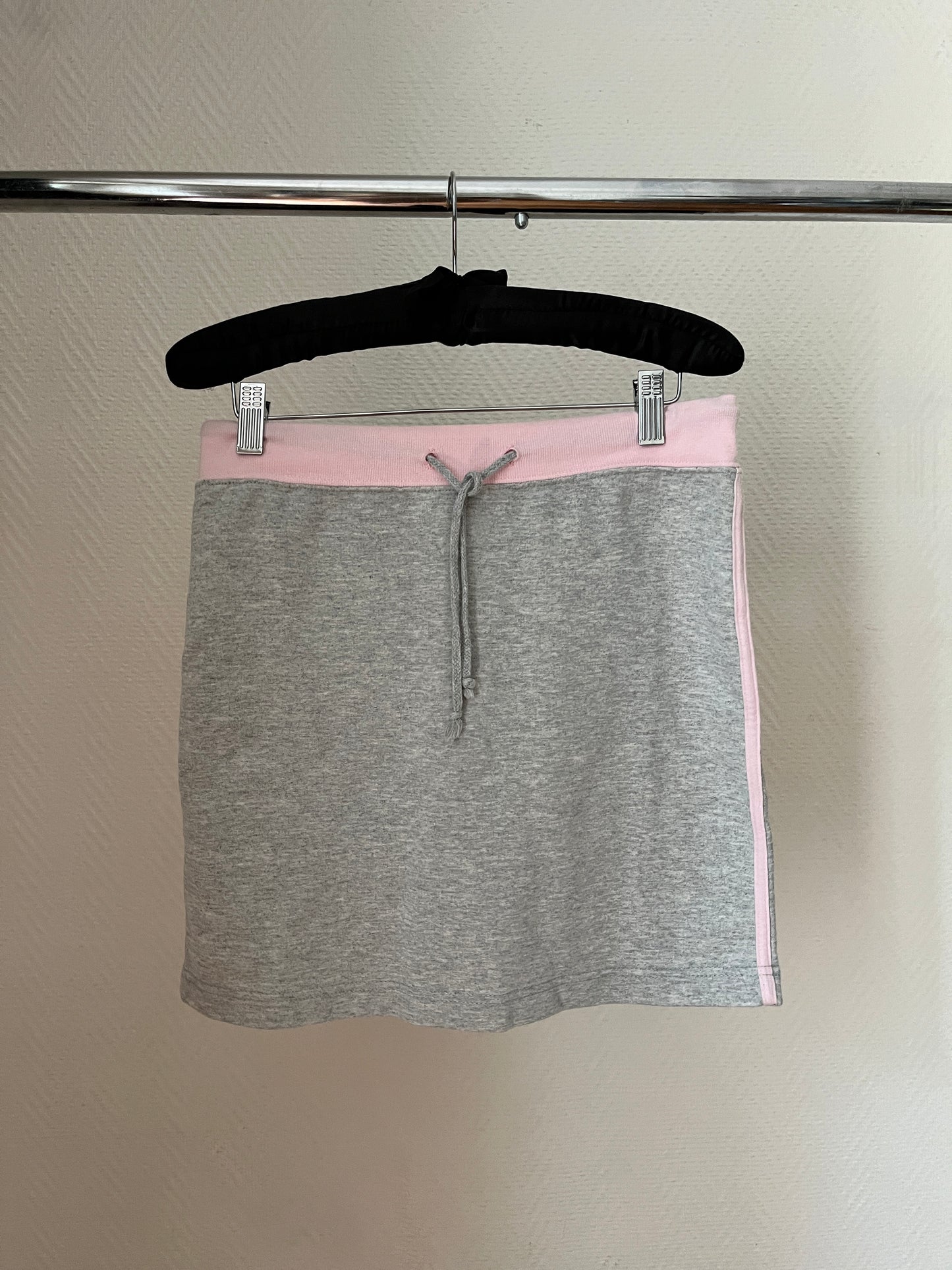 Vintage grey & light pink midi skirt