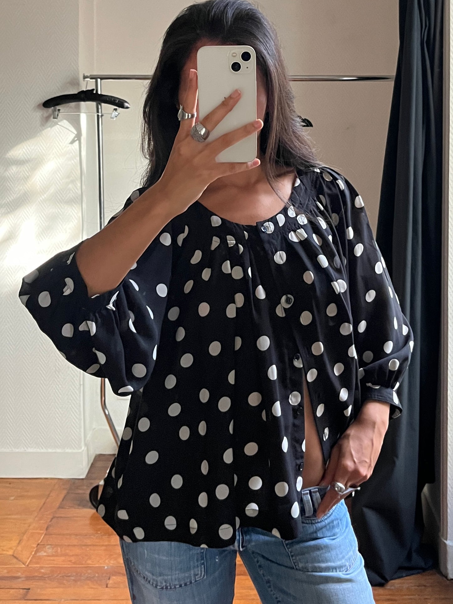 Vintage polka dot shirt
