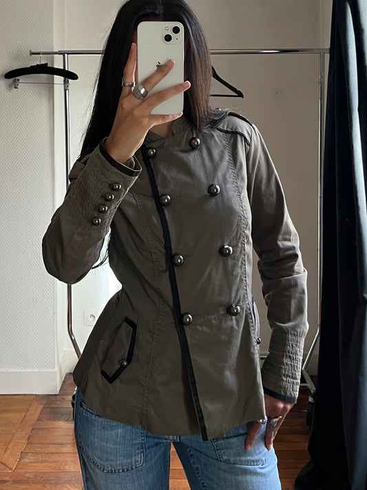 Vintage khaki officer jacket