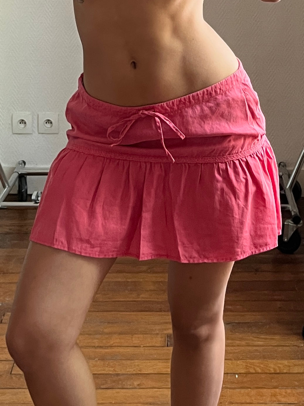 Vintage pink short skirt