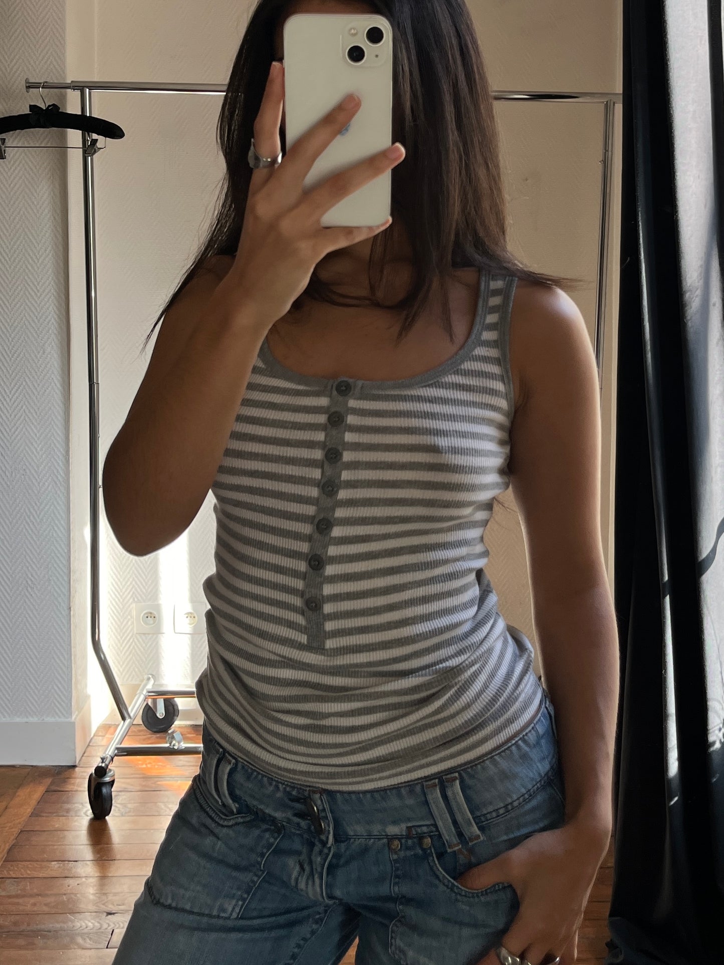 Vintage striped tank top