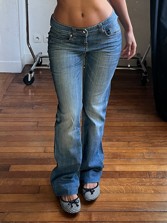 Vintage straight blue jeans