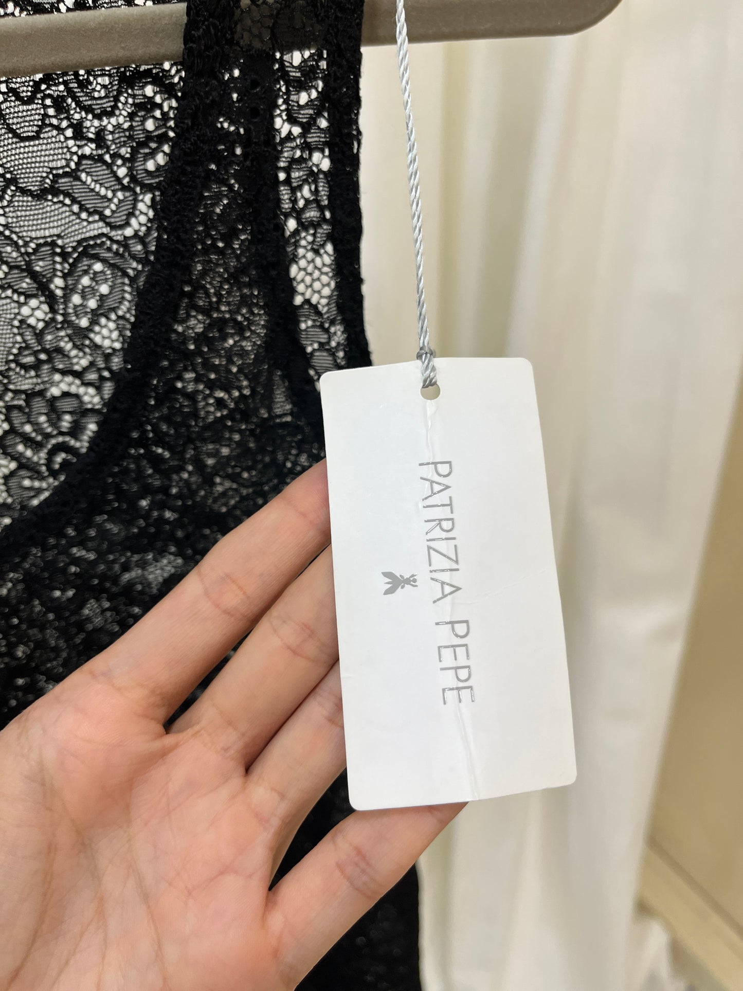 Vintage Patrizia Pepe lace mini dress