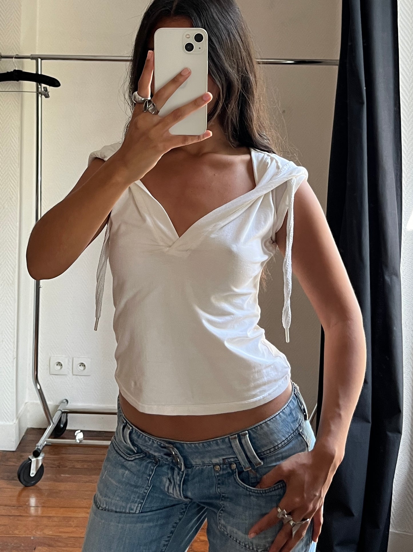 Vintage white sporty top