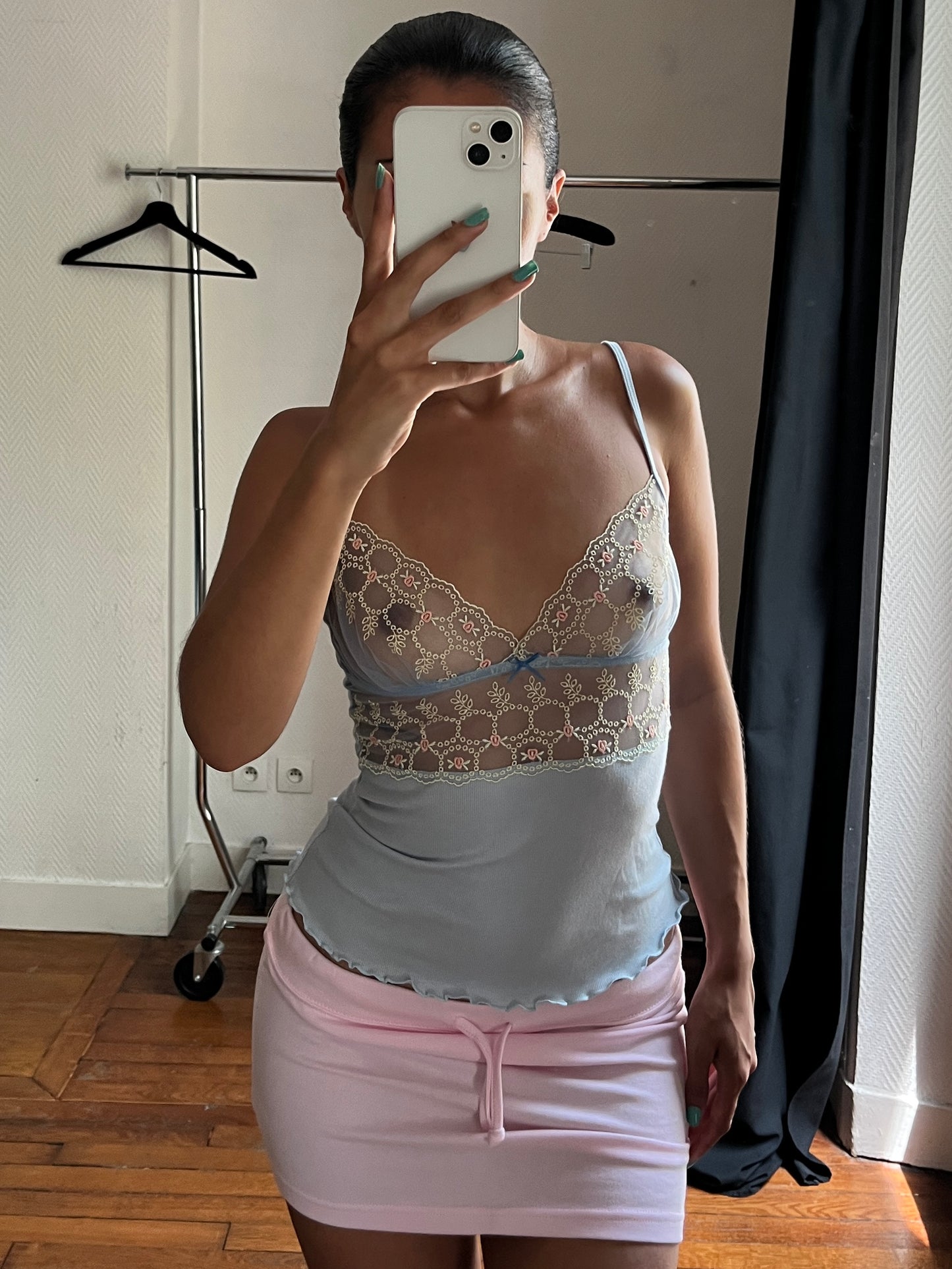 Vintage see-through cami top